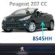 listwa drzwi Peugeot 207 kabrio lewa - do malowania (oryginał Peugeot)