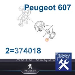 zaślepka piasty Citroen, Peugeot tył 60mm (tarczowe) -opr07969 (oryginał Peugeot)