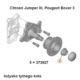 nakrętka koła Citroen JUMPER III przód/tył M32x1,5 (PSA) (oryginał Peugeot)