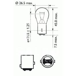 żarówka stop 21/5W 12V 2-włókn. - EUROREPAR