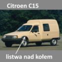 listwa błotnika Citroen C15 od 1989- lewy przód półkole - nowa w zamienniku