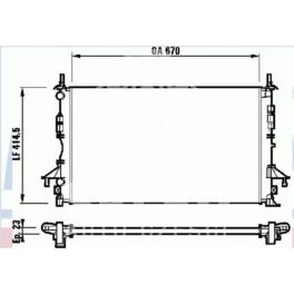 chłodnica LAGUNA II 1,8-16v/1,9DCi 01- +/-AC - zamiennik duński NISSENS