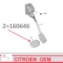 nakładka pedału gazu Citroen C5 X7 od roku 2008 (oryginał Citroen)