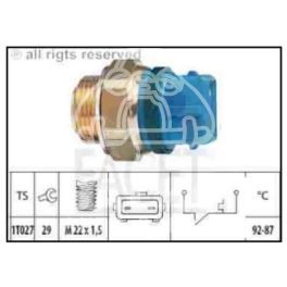 termokontakt Citroen, Peugeot 92/87 n.typ - zamiennik włoski EPS