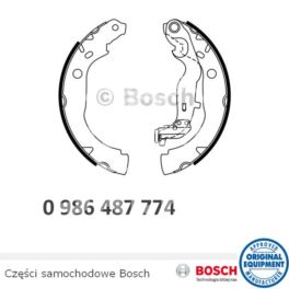 szczęki hamulcowe DACIA DUSTER 4x4 Bosch - oryginał produkcji Bosch