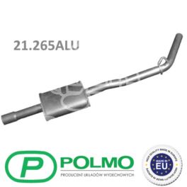 tłumik KANGOO 1,2 D7F.710 środ 45mm - zamiennik polski POLMO