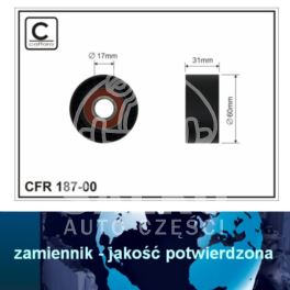 rolka do napinacza paska rowkowanego Renault 2,2dCi/2,5dCi - zamiennik polski CAFFARO