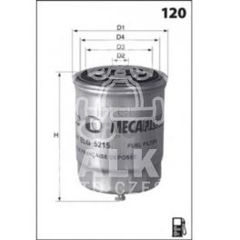 filtr paliwa Renault 1,6D/2,1D BOSCH - zamiennik francuski Mecafilter