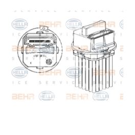 regulator nagrzew.moduł Citroen C4/C5 III/C6 BEHR +AC automat - niemiecki producent BEHR/HELLA