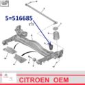 odbojnik belki tył Citroen JUMPY III/ Peugeot EXPERT 3 furgon (oryginał Citroen)