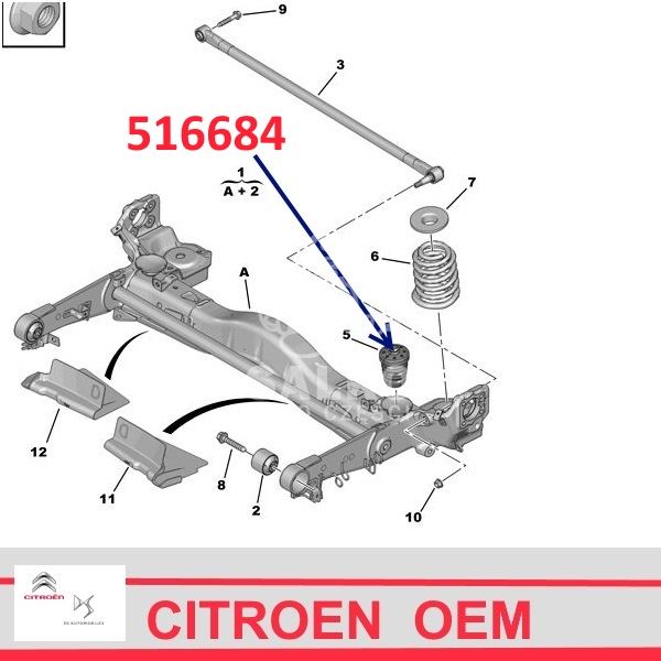 odbojnik belki tył Citroen JUMPY III/ Peugeot EXPERT 3