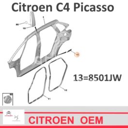 naklejka ochronna C4 Picasso prawy tył - nowa w oryginale Citroen