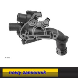 termostat Citroen, Peugeot 1,4-16v/1,6-16v EP... z obudową na 1 czujnik - nowy w zamienniku