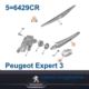 ramię wycieraczki Citroen Jumpy III/ Peugeot Expert 3 tył do wersji z klapą (oryginał Peugeot)