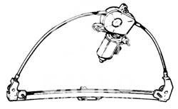 mechanizm podnoszenia szyby Peugeot 405 prawy przód elektr.