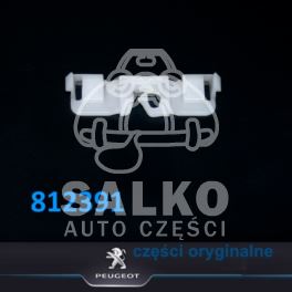 spinka uszczelki szyby czołowej Peugeot 407 górna/słupek - OE Peugeot