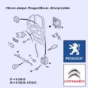 spinka zamka drzwi JUMPER/ BOXER przód L/P do blokady (oryginał Peugeot)