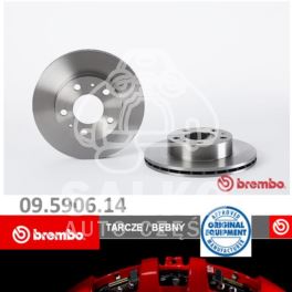 tarcza hamulcowa Citroen Jumper/ Peugeot Boxer/ Fiat Ducato 300x24 przód 16Q - włoski zamiennik Brembo