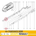 listwa drzwi Renault MASTER III prawy przód - nowa w oryginale nr 768180130R