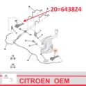 spryskiwacz reflektora Citroen C5 III od 02.2008r - dysza prawa (oryginał Citroen)