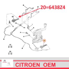 spryskiwacz reflektora Citroen C5 III od 02.2008r - dysza prawa (oryginał Citroen)