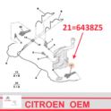 spryskiwacz reflektora Citroen C5 III od 02.2008r - dysza lewa (oryginał Citroen)