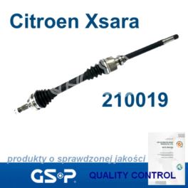 półoś Citroen XSARA 1,4/1,5D MA prawa ABS (CR-25) - nowe - zamiennik GSP