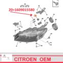 oprawka żarówki migacza Citroen C-Elysee/ Peugeot 301 typu PY21W (oryginał Peugeot)