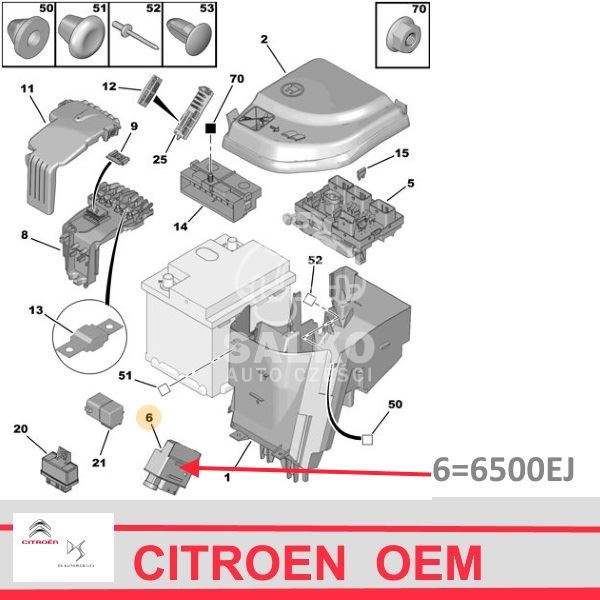 Moduł Przełączania Zabezpieczającego Citroen C2/ C3/ ... - Nowy Oryginał Citroen