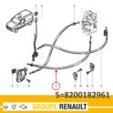 linka mechanizmu zamka KANGOO drzwi przesuwnych - oryginał Renault 8200182961