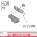 klamka klapy bagażnika Citroen C4 HB - do malowania - oryginał Citroen