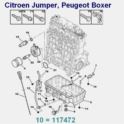 bagnet - miarka poziomu oleju Citroen JUMPER/ Peugeot BOXER 2,0HDi/ 2,2HDi -2004 (oryginał Peugeot)