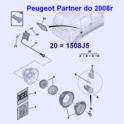 korek wlewu paliwa Peugeot Partner/ Expert/ 806 z kluczem (oryginał Peugeot)