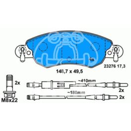 klocki hamulcowe Citroen C5 1,8 hatchback - system BOSCH - niemiecki zamiennik ATE