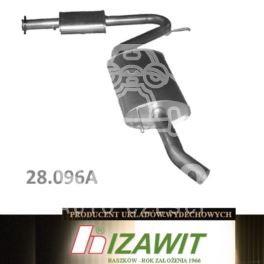 tłumik Citroen JUMPER/ BOXER 2,8HDi końcowy - zamiennik polski Izawit