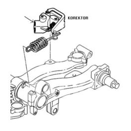 korektor siły hamowania Peugeot 206 BOSCH (bez ABS) (oryginał Peugeot)