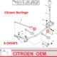 cięgno biegów Citroen Berlingo/ Peugeot Partner 097/2x9 BE4T z tłumikiem - niemiecki zamiennik Hans Pries
