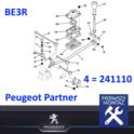 podpora - wspornik cięgna biegów Citroen Berlingo.../ Peugeot 306... - nowy oryginał Peugeot,