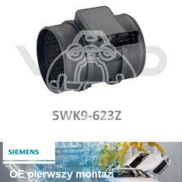 przepływomierz Citroen, Peugeot 2,0HDi 90/110 KM 5WK9-623 - niemiecki OE Siemens VDO