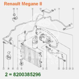 Przewód Klimatyzacji Renault Megane Ii (Z Czujnikiem) - Oryginał Renault