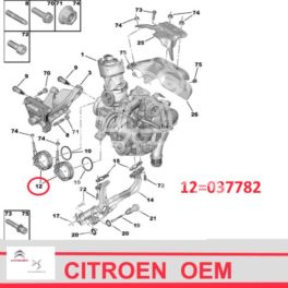 opaska przewodu spalinowego Citroen/ Peugeot 2,2HDi do turbosprężarki (oryginał Citroen)