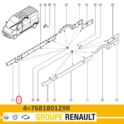 listwa drzwi Renault MASTER III prawy przód - nowa w oryginale nr 768180129R