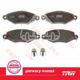 klocki hamulcowe Peugeot 206 do 10.2000r system BOSCH (producent niemiecki TRW)