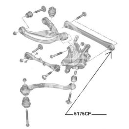 łącznik zwrotnicy tył Citroen C5 X7/C6/407 L/P stały Pla (zamiennik Prottego Platinum)