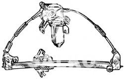 mechanizm podnoszenia szyby Peugeot 406 I lewy przód elektryczny