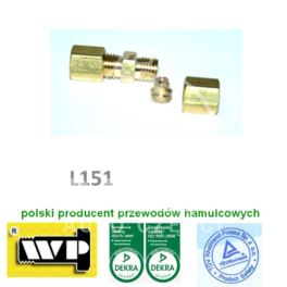złączka metalowych przewodów hamulcowych 3,50 mm - polski WP