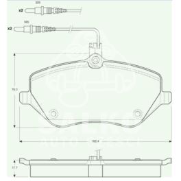 klocki hamulcowe Peugeot 407 04- przód LUC (producent niemiecki TRW)