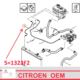 przewód chłodnicy Citroen C5 II 1,6HDi - 2,2HDi zbiornik wyrównawczy/ chłodnica - OE Citroen