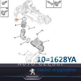 uszczelka przewodu powietrza do pokrywy zaworów Citroen/ Peugeot 1,4HDi - oryginał Peugeot