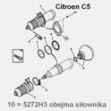 uchwyt montażu siłownika Citroen C5/ C5 II tylnego zawieszenia hydraulicznego - OE Citroen